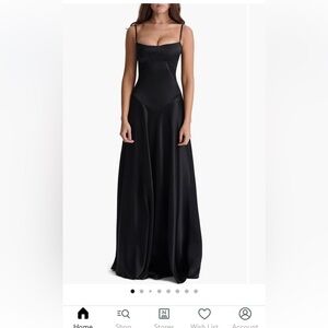 House of CB Anabella Black Gown